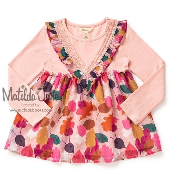 Matilda Jane Moments With You Leaf Pile swing tuni - Picture 4 of 4